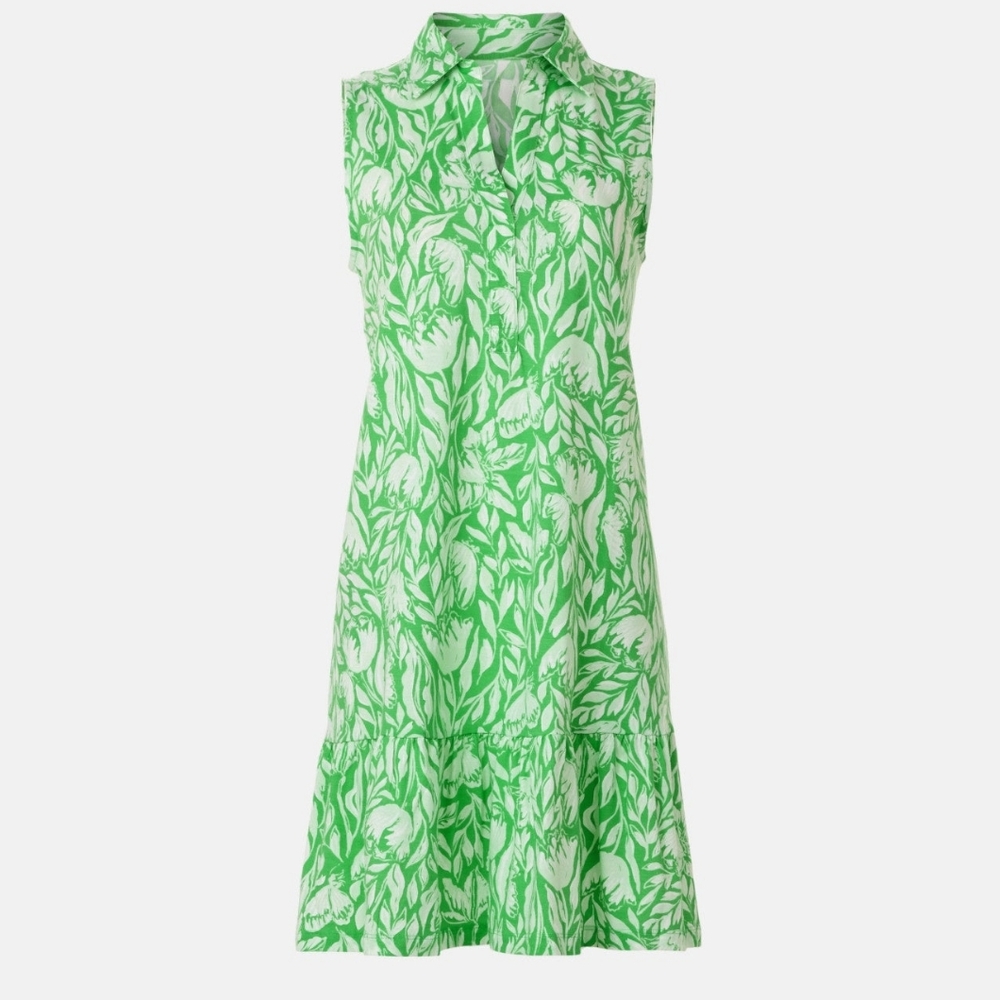 NWOT Lilly Pulitzer Riegan Dress - Fauna Green - Tulip To Tango - LARGE - Picture 8 of 8